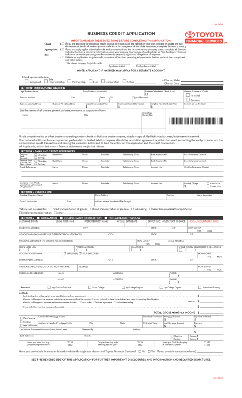 toyota-credit-application-form